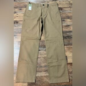 Goodfellow & Co Straight FIT CHINO PANTS  Men's KHAKI 33x32”L, NWT